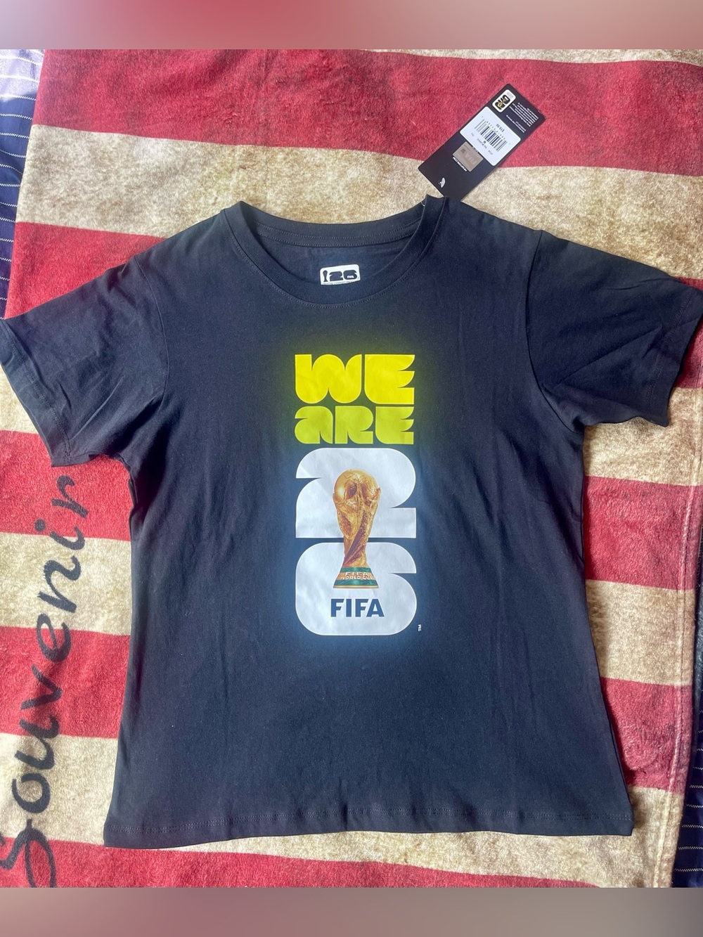 Kids Black Short-Sleeve 'We Are One' FIFA Graphic Tee